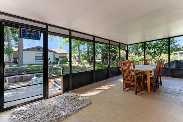 210 Centennial Ln, Daytona Beach, FL 32119 - sunroom / solarium with plenty of natural light and outdoor dining area