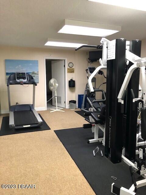 view of workout area