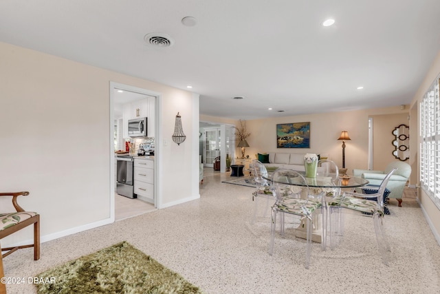 view of dining area