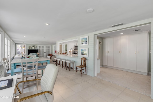 view of dining room