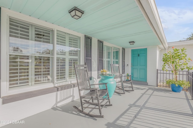 view of patio / terrace featuring a porch