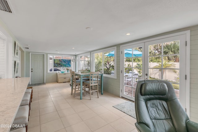 view of sunroom / solarium