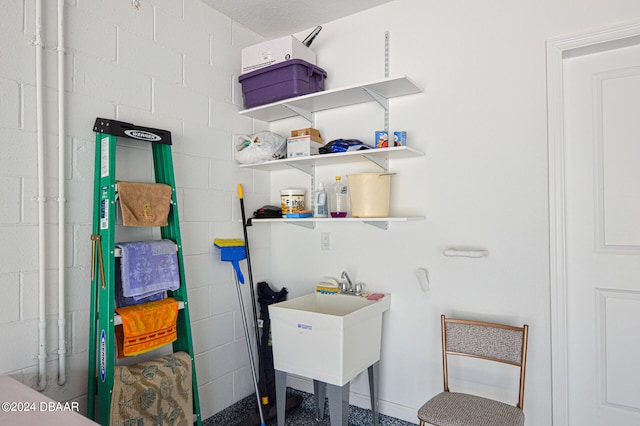 view of laundry room