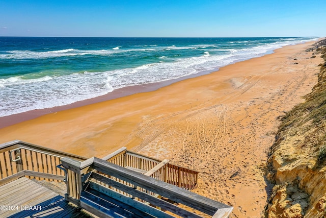 property view of water with a view of the beach