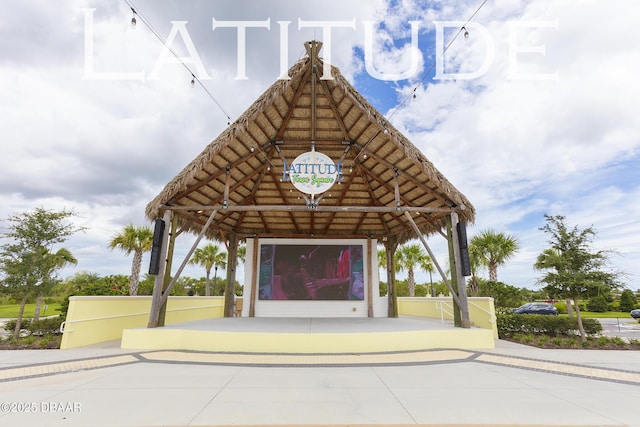 view of home's community with a gazebo