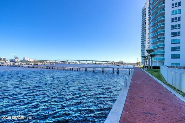 241 Riverside Dr Unit 2301, Holly Hill, FL 32117 - property view of water featuring fence