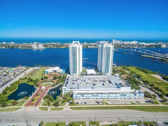 241 Riverside Dr Unit 2301, Holly Hill, FL 32117 - birds eye view of property featuring a view of city and a water view