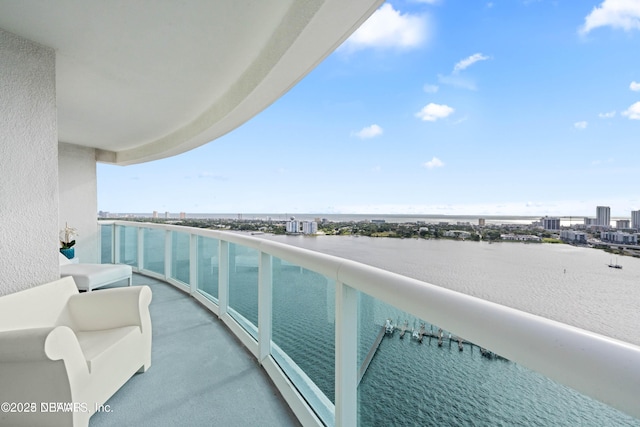 241 Riverside Dr Unit 2301, Holly Hill, FL 32117 - balcony with a water view