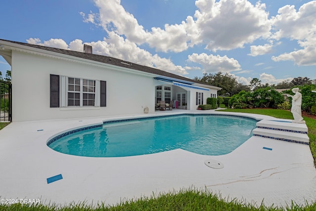 view of pool with a patio