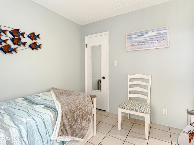 view of tiled bedroom