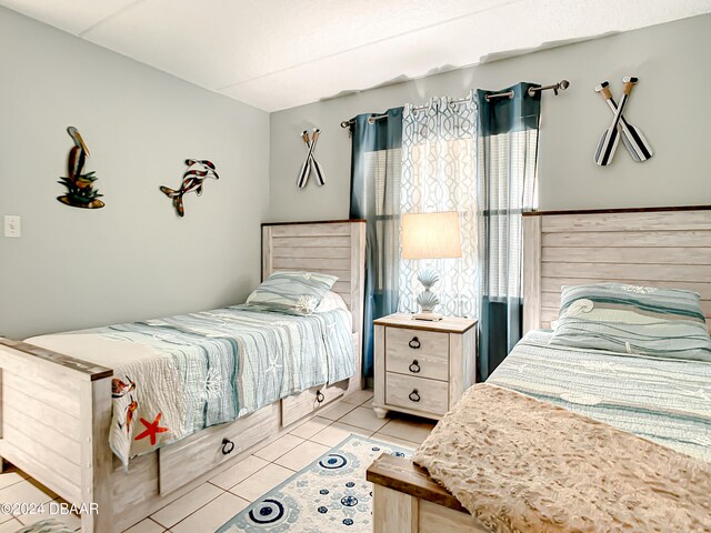 view of tiled bedroom