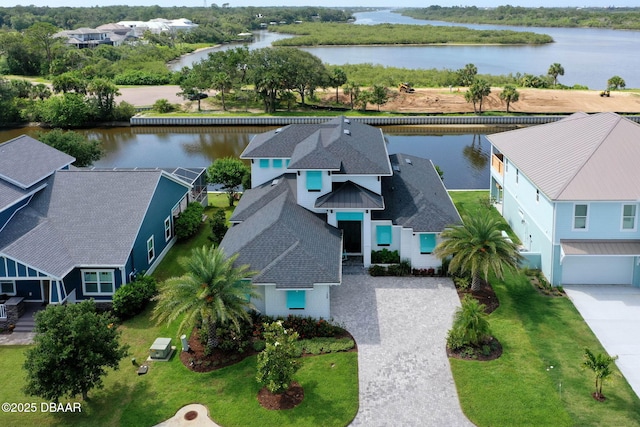 129 Seaside Pt, Flagler Beach, FL 32136 - aerial view of residential area with a nearby body of water