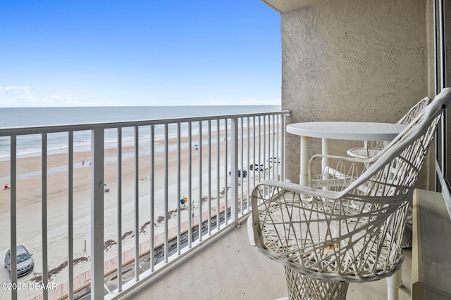 3501 S Atlantic Ave Unit 5200, Daytona Beach, FL 32118 - balcony with view of water and beach
