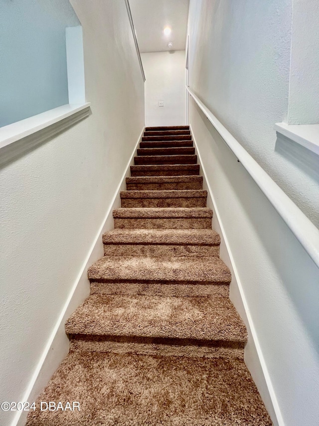 stairs with carpet