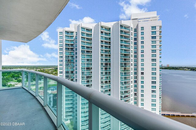 231 Riverside Dr Unit 1806, Holly Hill, FL 32117 - balcony with a water view