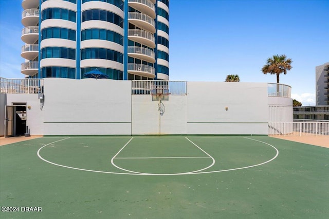 view of sport court