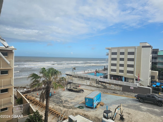 property view of water with a view of the beach