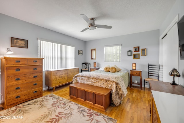 200 W Washington Ave, Deland, FL 32720 - bedroom featuring multiple windows, a closet, and light wood-style floors