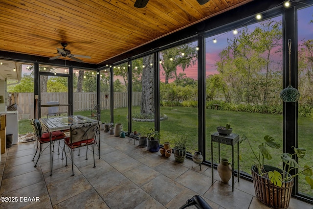 200 W Washington Ave, Deland, FL 32720 - sunroom / solarium with a ceiling fan and outdoor dining area