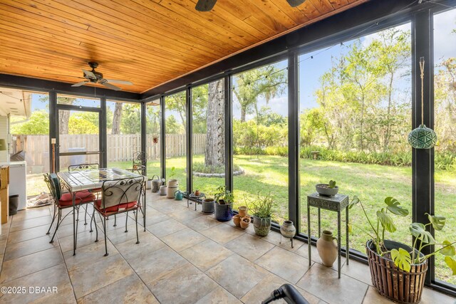 200 W Washington Ave, Deland, FL 32720 - sunroom / solarium featuring ceiling fan and plenty of natural light