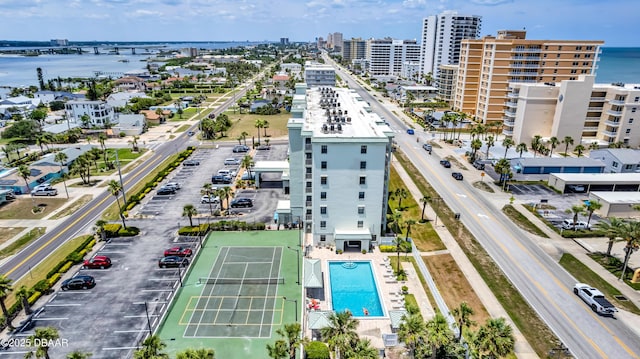 3800 S S Atlantic Ave Unit 105, Daytona Beach Shores, FL 32118 - view of urban area featuring a large body of water and a pool area