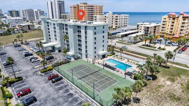 3800 S S Atlantic Ave Unit 105, Daytona Beach Shores, FL 32118 - view of urban area featuring a pool area and a nearby body of water