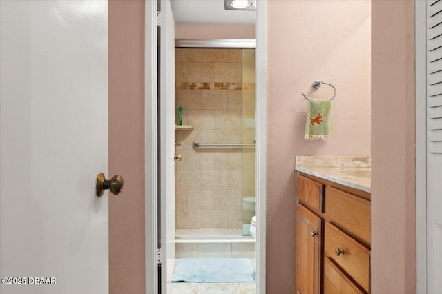 2987 S Atlantic Ave Unit Q020, Daytona Beach, FL 32118 - full bath featuring a shower stall and vanity