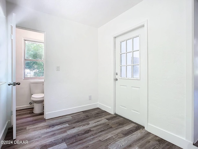 entryway featuring dark hardwood / wood-style floors