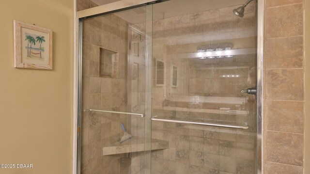 5499 S Atlantic Ave Unit 104, New Smyrna Beach, FL 32169 - bathroom featuring a stall shower