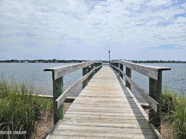 182 Grove St, Ormond Beach, FL 32174 - dock area with a water view
