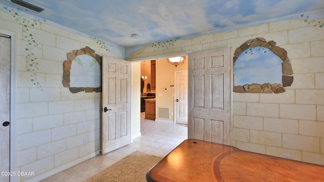 1929 Spruce Creek Lndg, Port Orange, FL 32128 - hallway with light tile patterned floors
