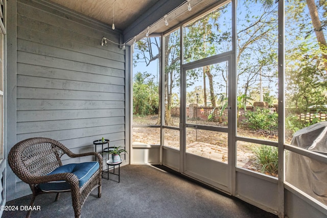 view of sunroom / solarium