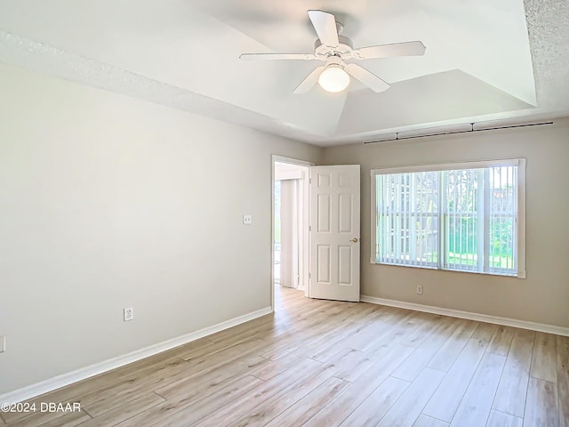 46 Coquina Point Dr, Ormond Beach, FL 32174 - spare room with ceiling fan and light hardwood / wood-style flooring