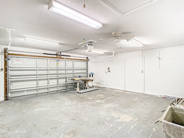 46 Coquina Point Dr, Ormond Beach, FL 32174 - garage with ceiling fan