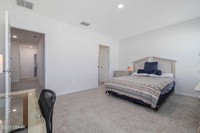 58 Bella Oaks Dr, Port Orange, FL 32129 - carpeted bedroom featuring an office area and recessed lighting