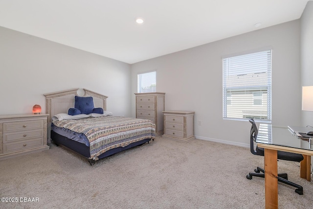 58 Bella Oaks Dr, Port Orange, FL 32129 - carpeted bedroom featuring a desk and baseboards