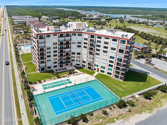 3600 S Ocean Shore Blvd # 111, Flagler Beach, FL 32136 - birds eye view of property with a water view