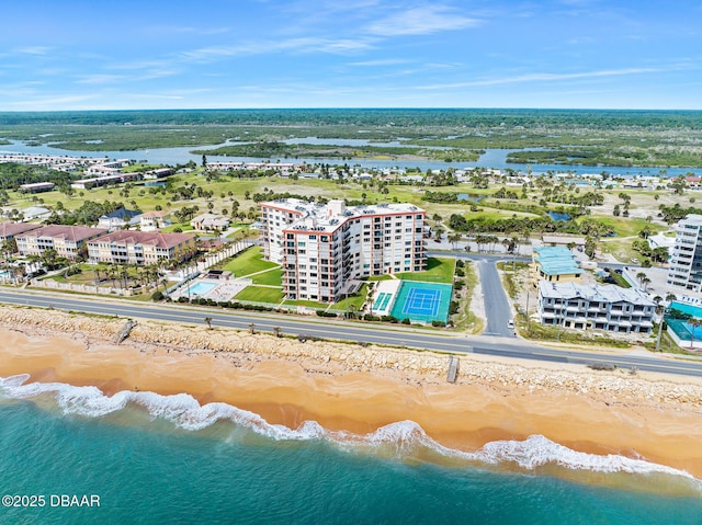 3600 S Ocean Shore Blvd # 111, Flagler Beach, FL 32136 - bird's eye view of expansive coastline and apartment complex