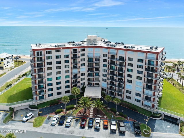 3600 S Ocean Shore Blvd # 111, Flagler Beach, FL 32136 - bird's eye view with a water view