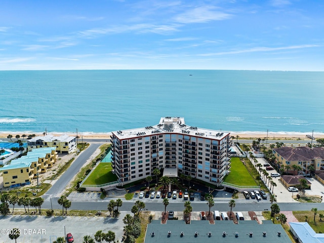 3600 S Ocean Shore Blvd # 111, Flagler Beach, FL 32136 - drone / aerial view with a water view