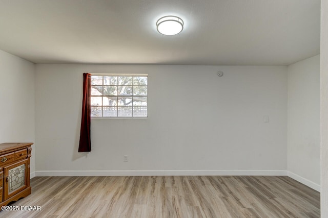 empty room featuring light hardwood / wood-style flooring