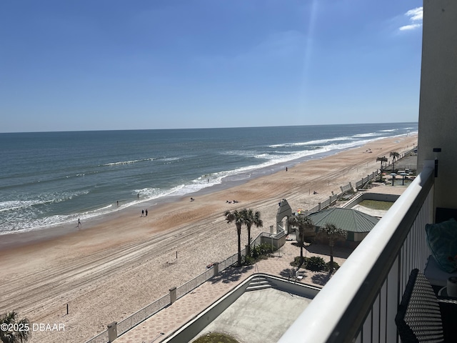 water view with a beach view