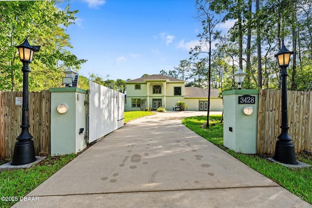 exterior space featuring fence