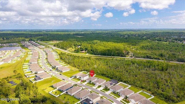 2714 Neverland Dr, New Smyrna Beach, FL 32168 - aerial perspective of suburban area with a forest