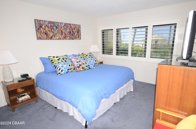 4175 S Atlantic Ave Unit 1240, New Smyrna Beach, FL 32169 - bedroom with dark colored carpet