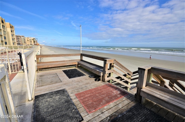 4175 S Atlantic Ave Unit 1240, New Smyrna Beach, FL 32169 - view of home's community with a water view and a beach view