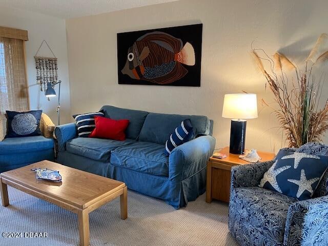 4175 S Atlantic Ave Unit 1240, New Smyrna Beach, FL 32169 - view of carpeted living room