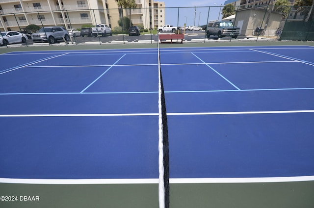 4175 S Atlantic Ave Unit 1240, New Smyrna Beach, FL 32169 - view of tennis court with basketball court