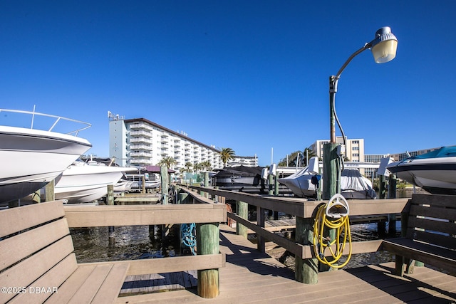 view of dock