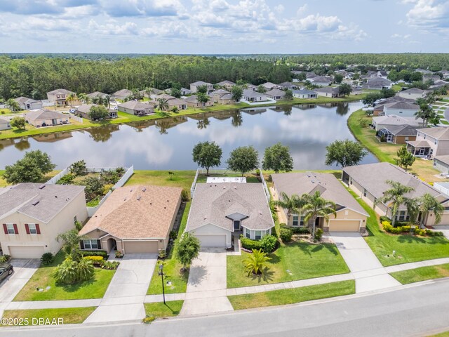1748 Savannah Ln, Port Orange, FL 32128 - aerial perspective of suburban area with a nearby body of water